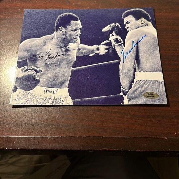 Joe Frazier & Muhammad Ali Dual Signed 11x14 Boxing Photo Original - Picture 1 of 2